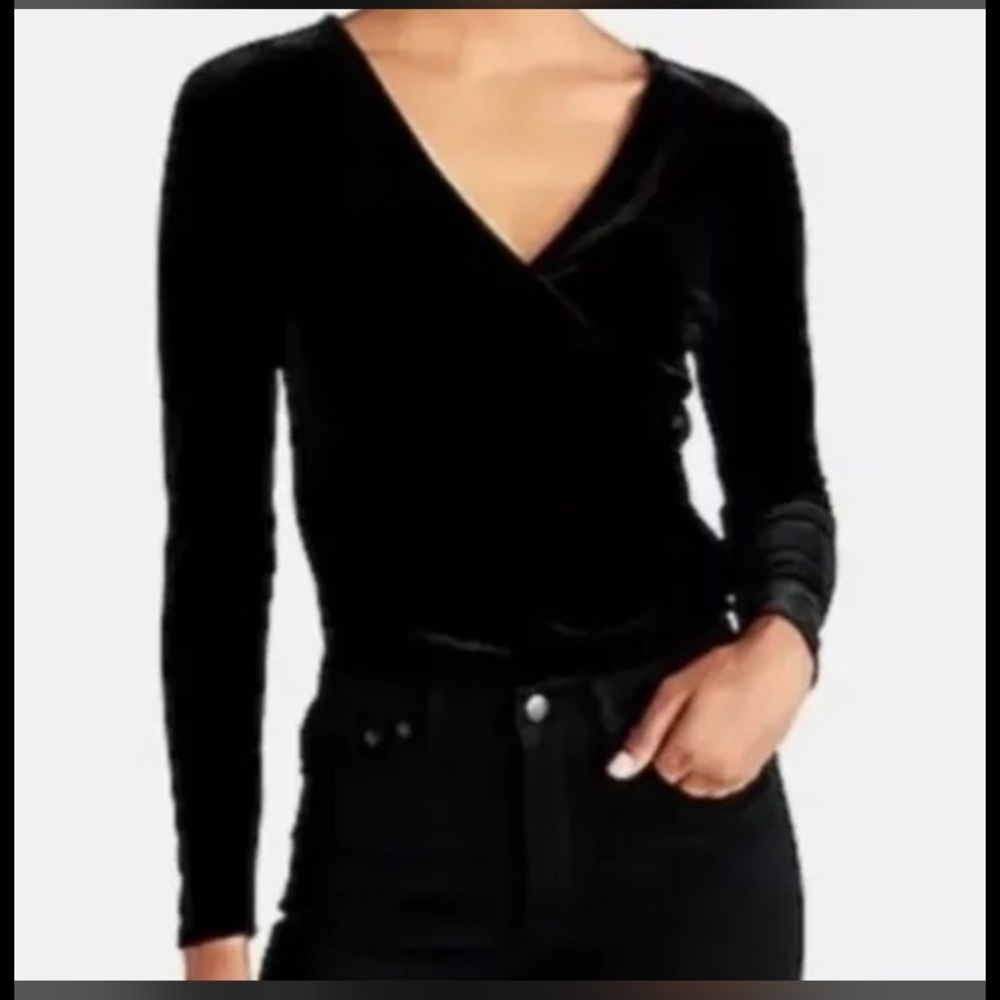 J. Crew Velvet Wrap top, NWT, XS